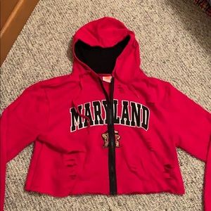 LOJO BAND University of Maryland Cropped Hoodie